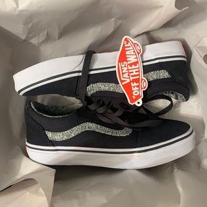 Vans Low Top Trainers Blue Boys Sz 3